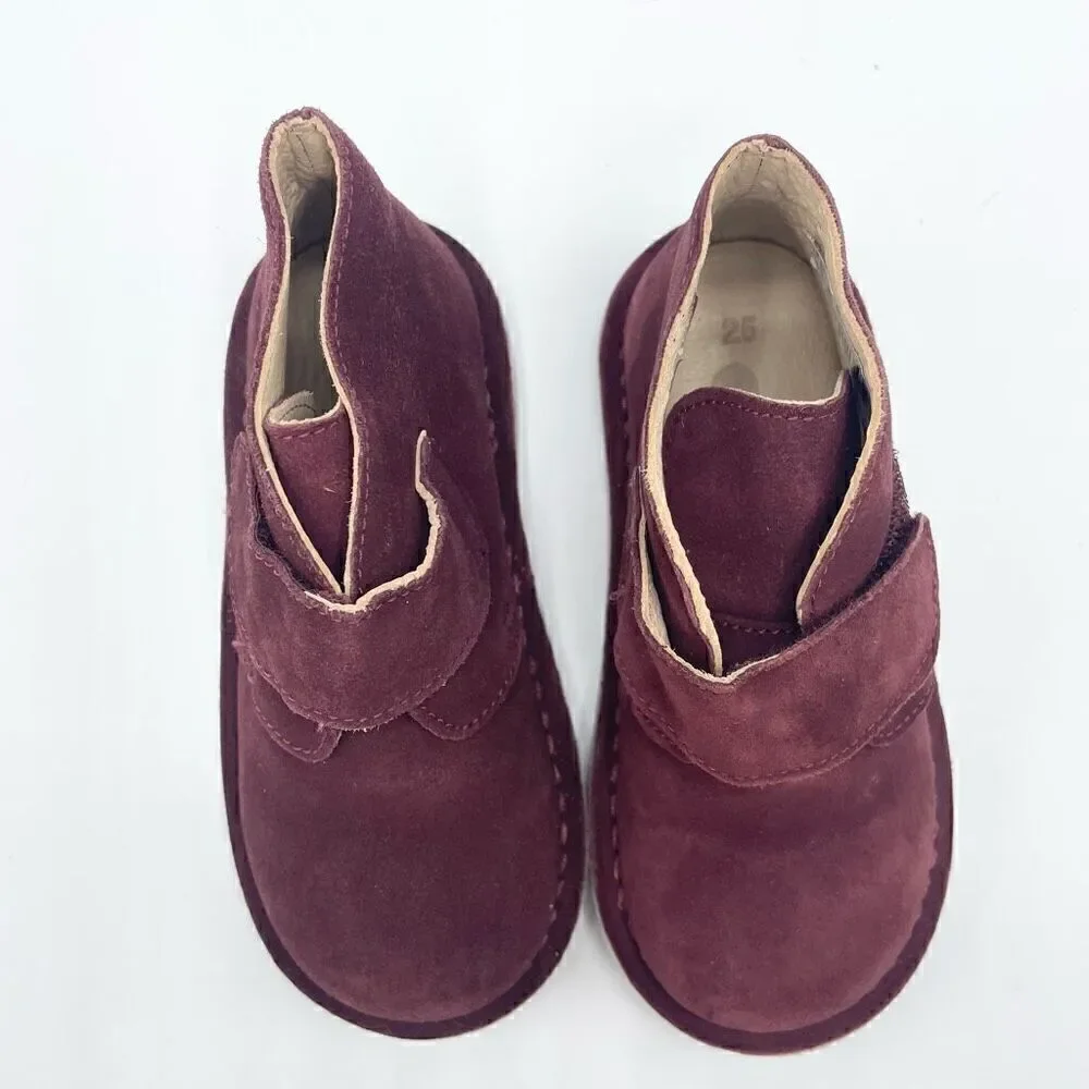 OTS maroon suede Chelsea boots - size T 25 (euro size)